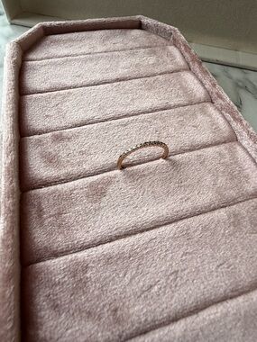 10k Rose Gold Diamond Half-Eternity Band
